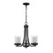 Z-Lite Willow 3 Light Chandelier, Matte Black, Inner White & Outer Clear 426-3C-MB - alternate 2